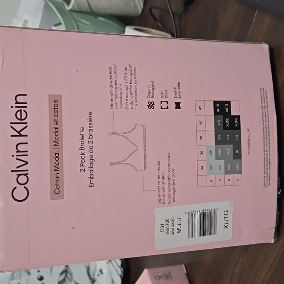 Calvin Klein Black Bralette 2-Pack - Picture 4 of 8